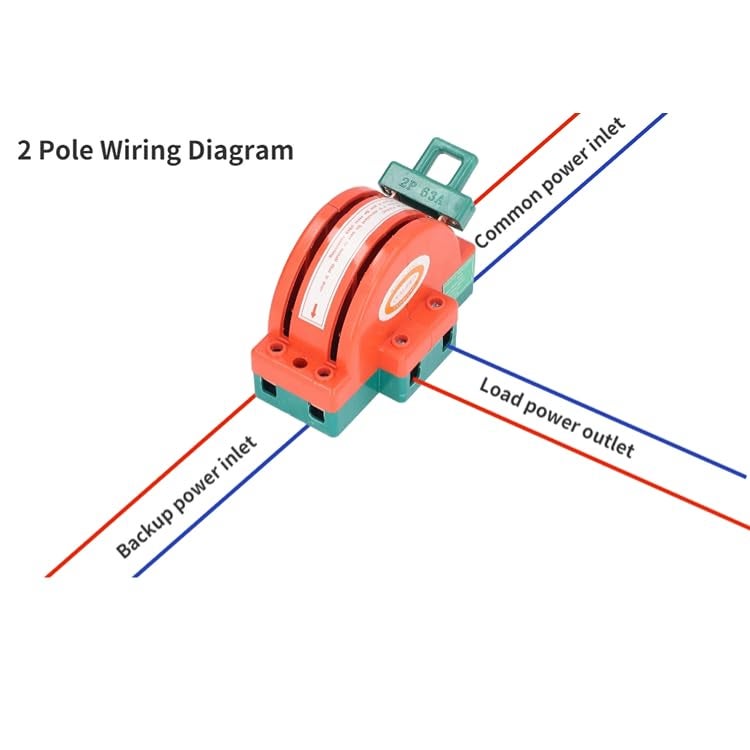 Wal front HK11 Double Throw Knife Switch, Bidirectional Electric Reversing Switch for Converting Between Industrial, Household, and Power Systems - Image 2